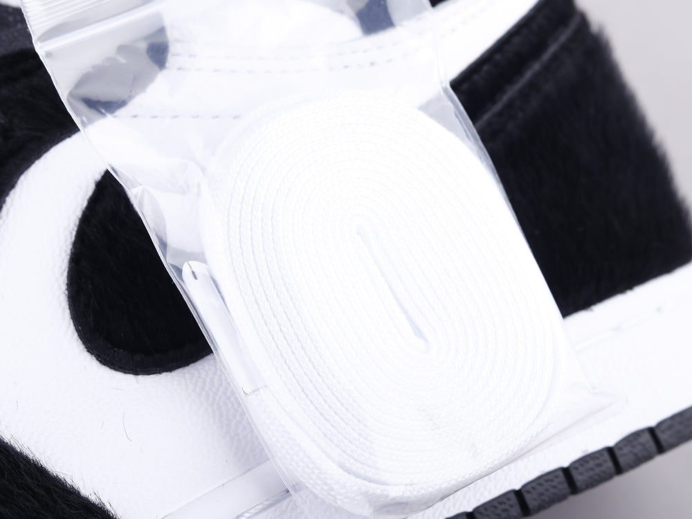 LW - AJ1 horsehair black and white