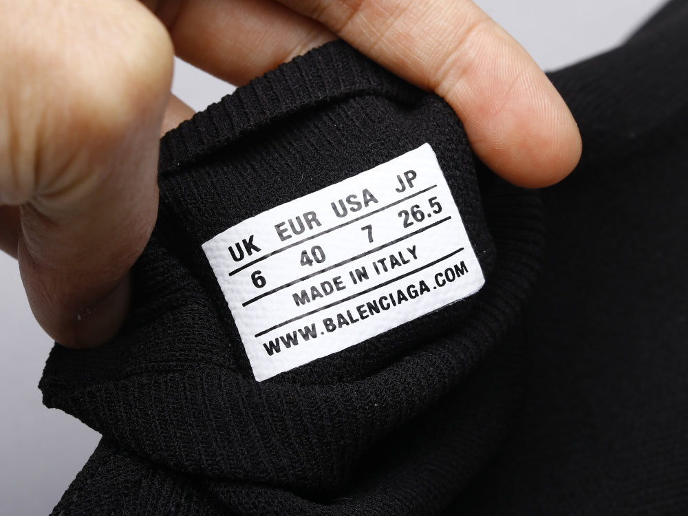 LW - Bla Socks Shoes Black and White Sneaker