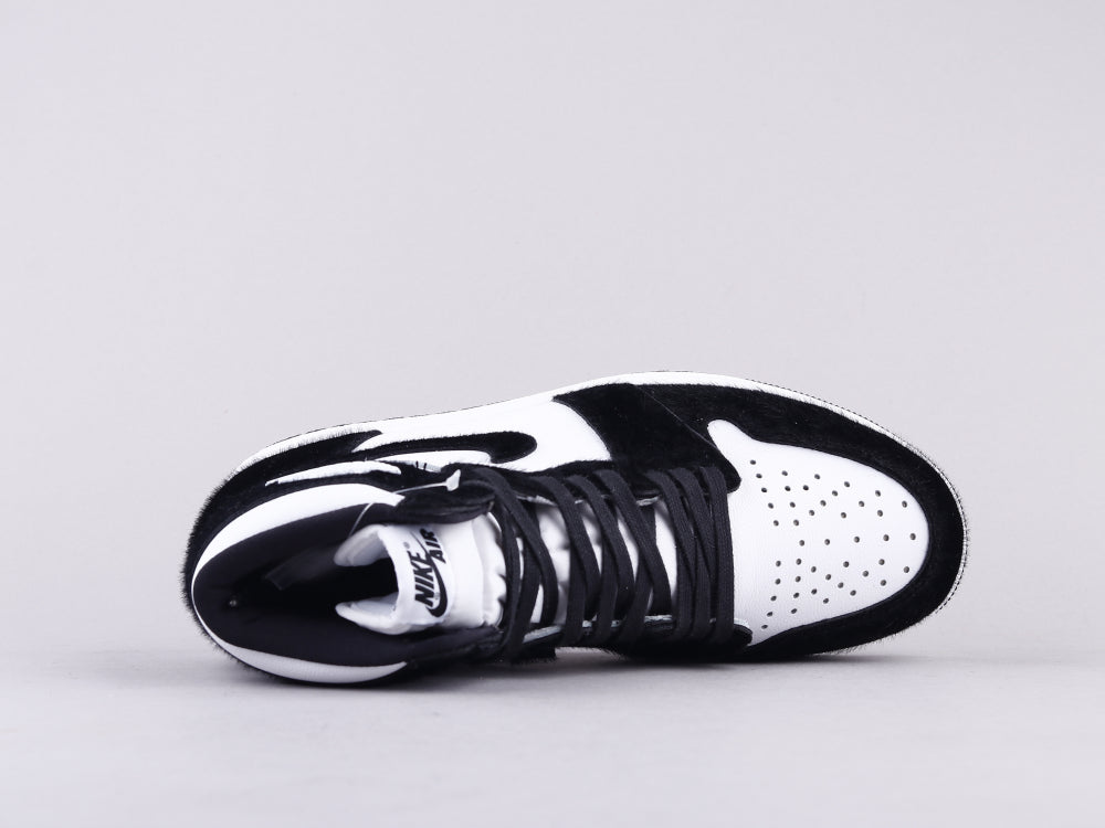 LW - AJ1 horsehair black and white