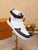 LW - LUV High Top White Brown Sneaker