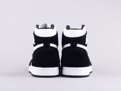 LW - AJ1 horsehair black and white