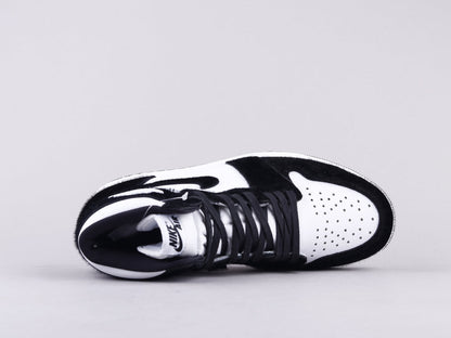 LW - AJ1 horsehair black and white